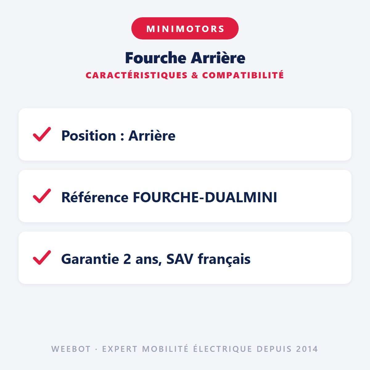 Fourche Arrière : caractéristiques et compatibilité