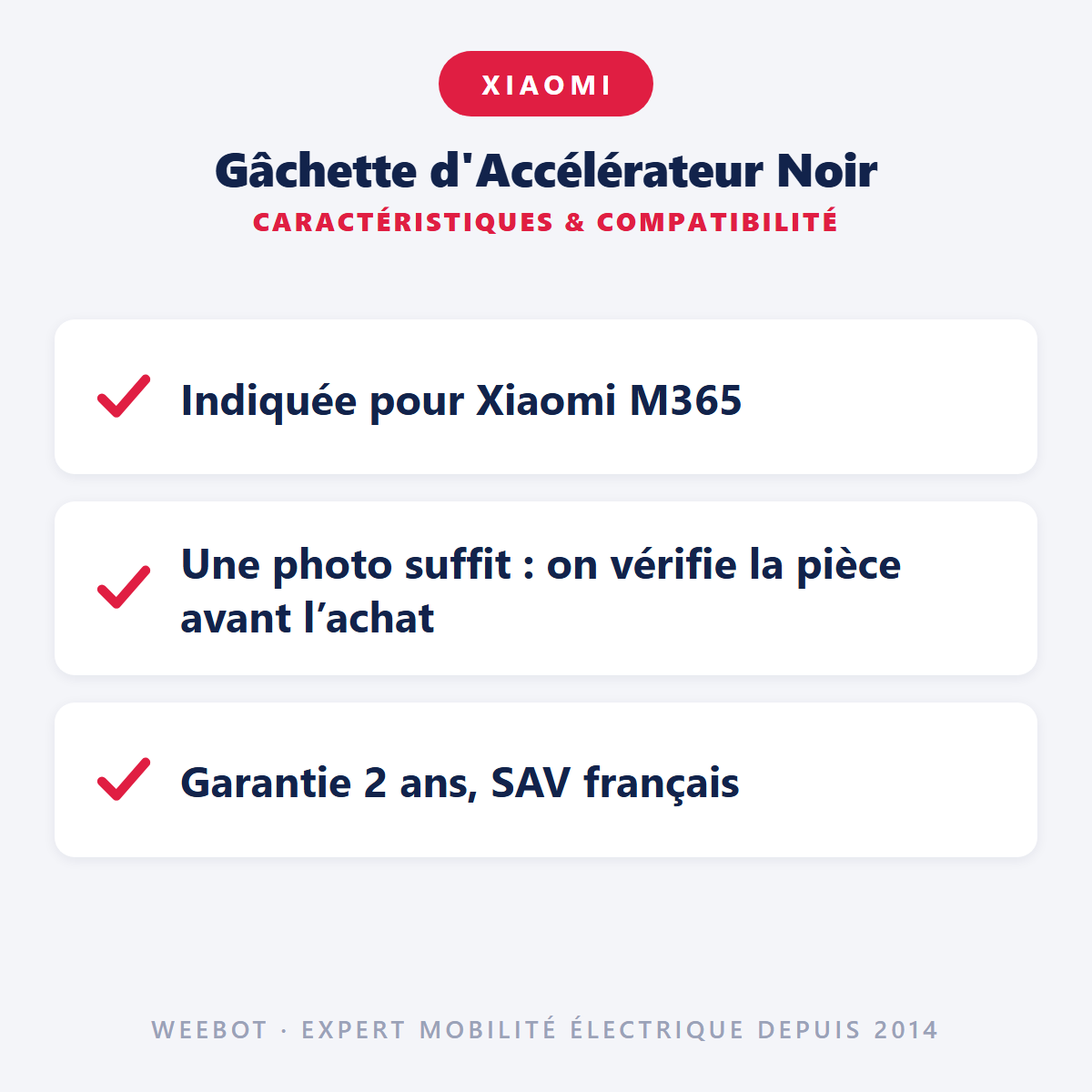 Gâchette d'Accélérateur Noir : caractéristiques et compatibilité