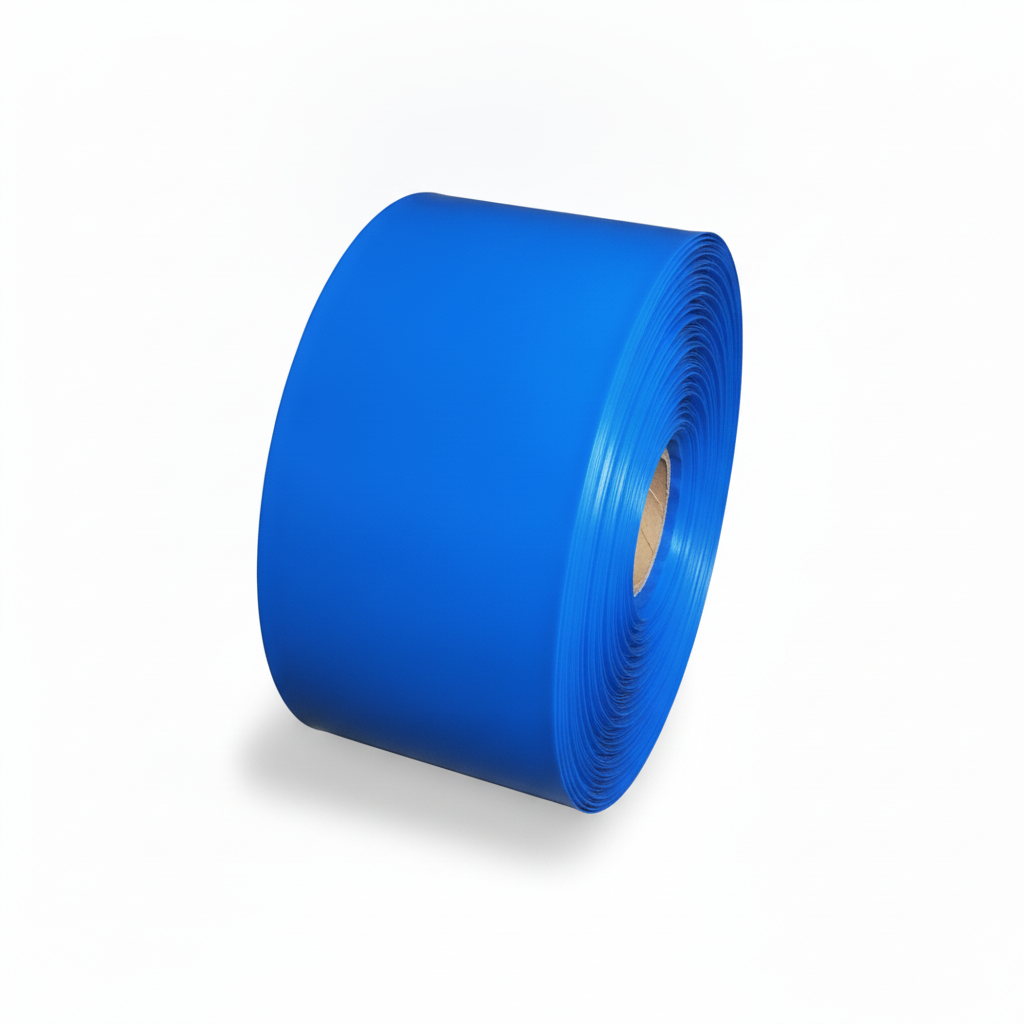 Gaine Thermorétractable PVC Bleue Largeur 80 mm, vue 3