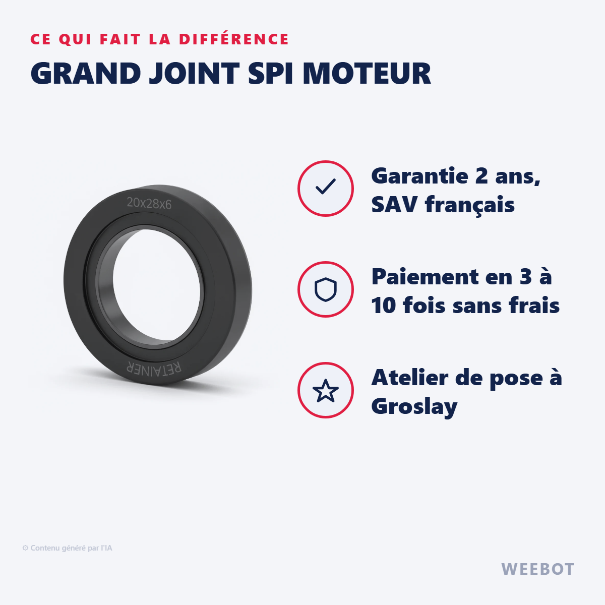 Grand Joint SPI Moteur : les points forts