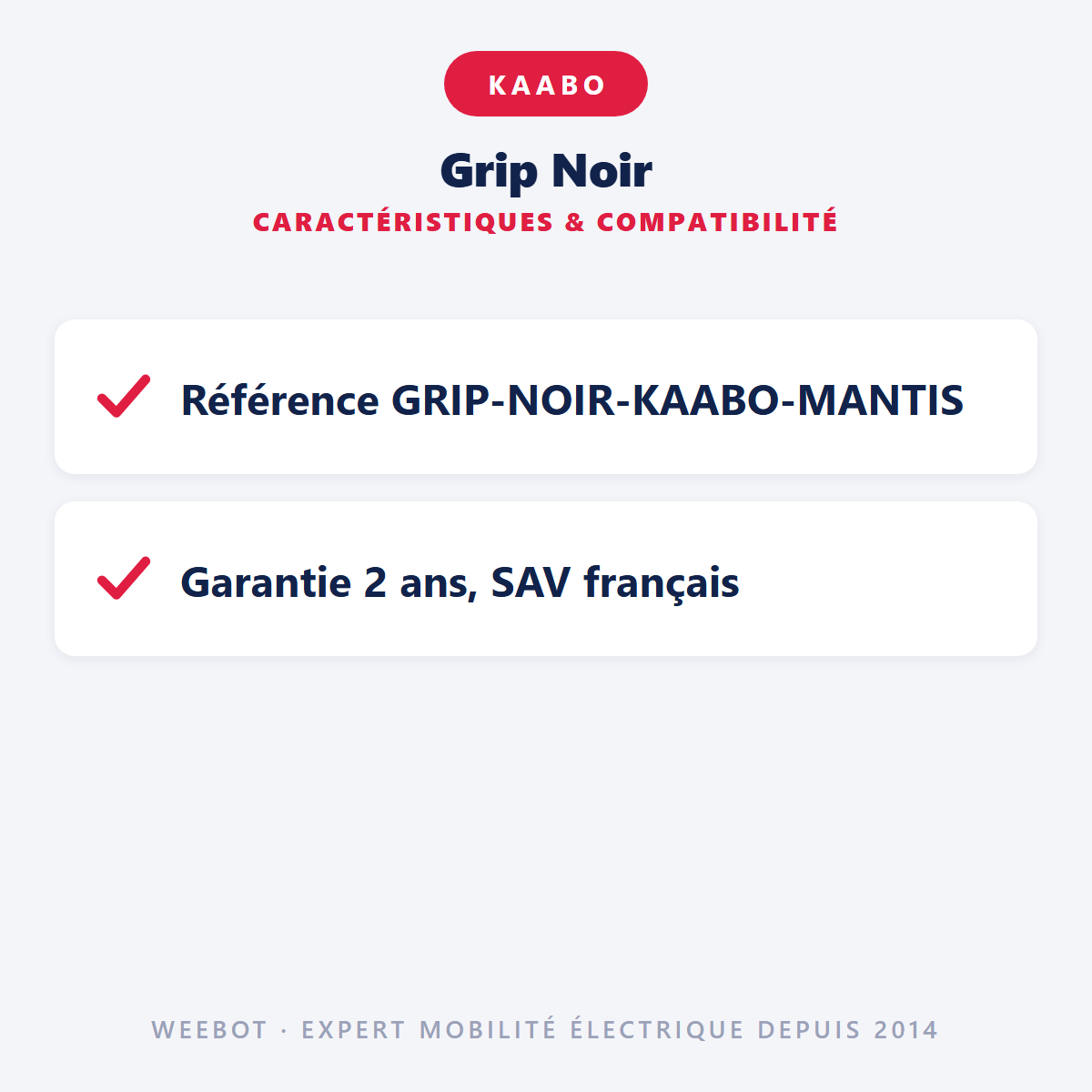 Grip Noir : caractéristiques et compatibilité