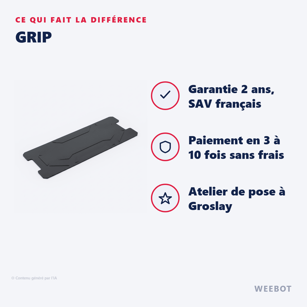 Grip pour Trottinette Electrique Teverun Fighter 10 et 10+ - Weebot