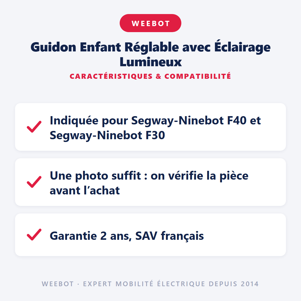 Guidon Enfant Réglable avec Éclairage Lumineux : caractéristiques et compatibilité