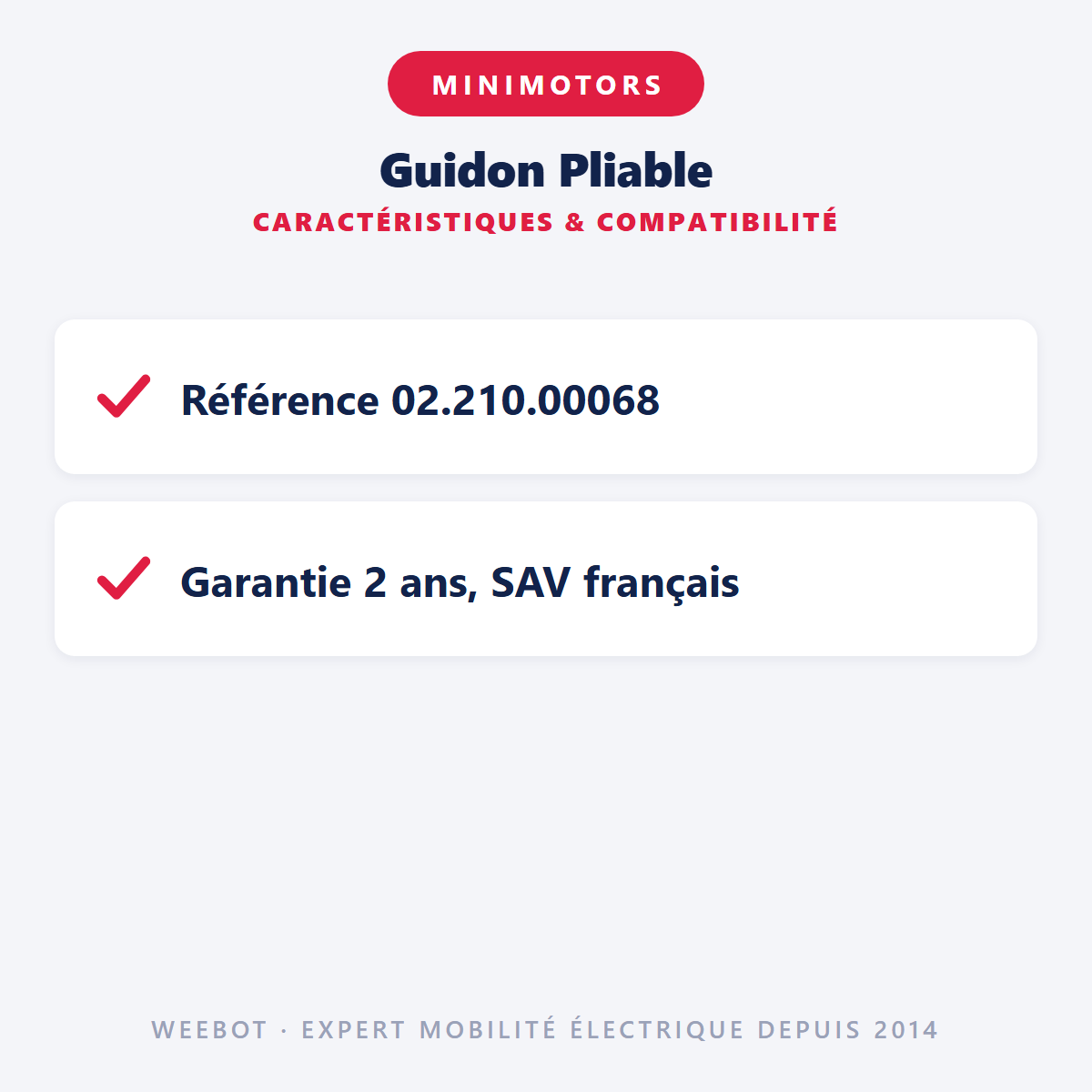 Guidon Pliable : caractéristiques et compatibilité