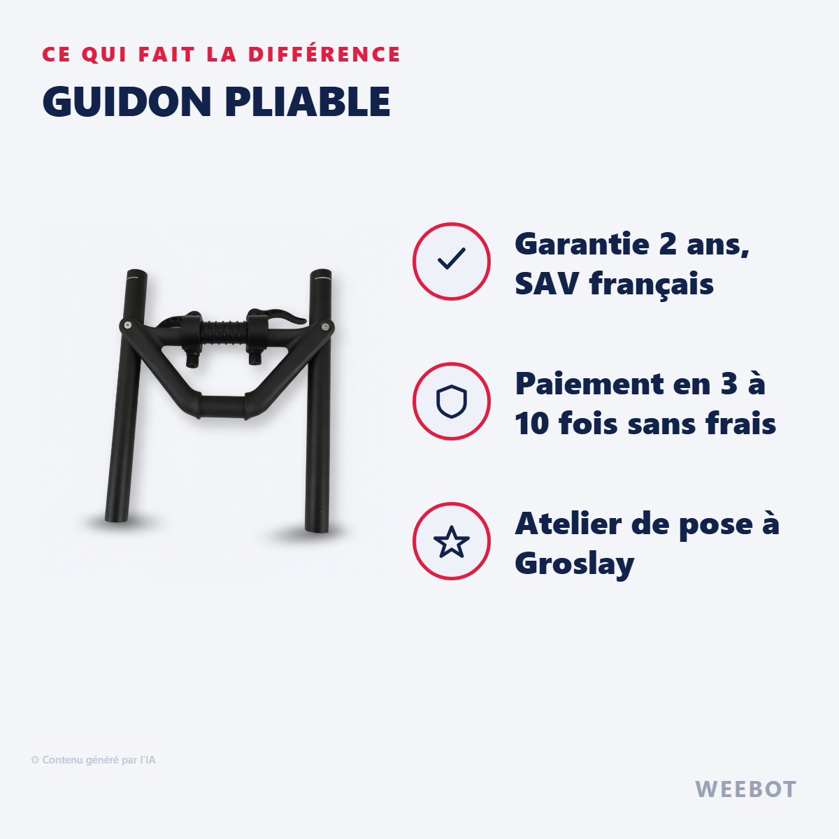 Guidon Pliable : les points forts