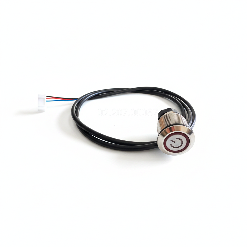 interrupteur led avec cable 750 mm pour trottinette electrique dualtron spider max