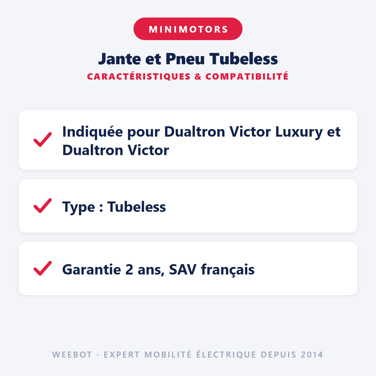 Jante et Pneu Tubeless : caractéristiques et compatibilité