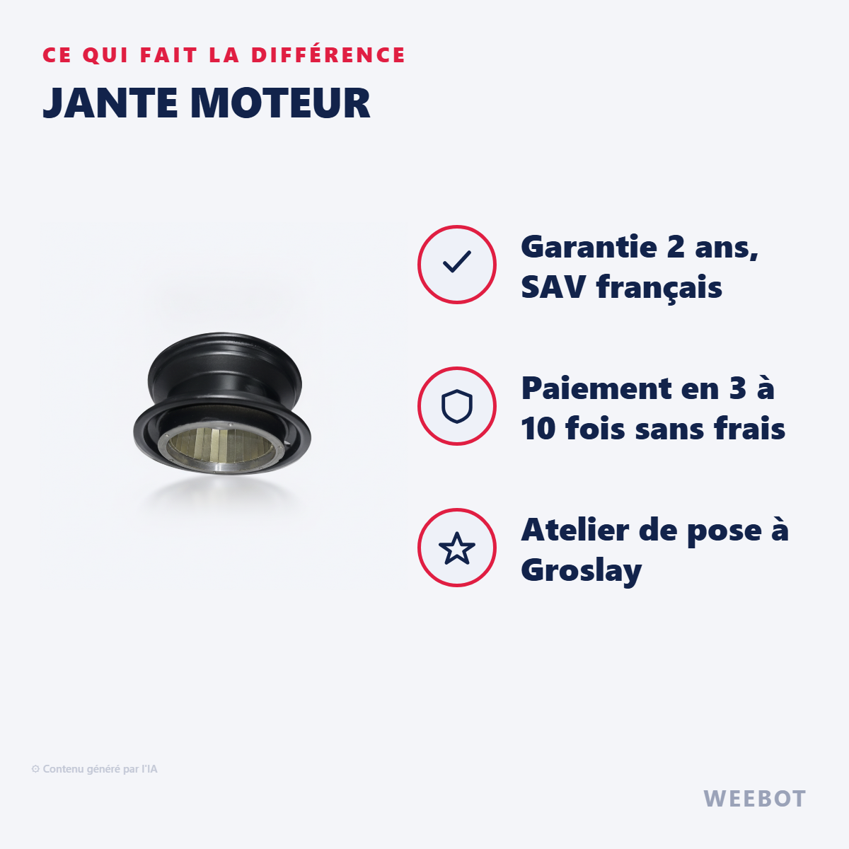 Jante Moteur : les points forts