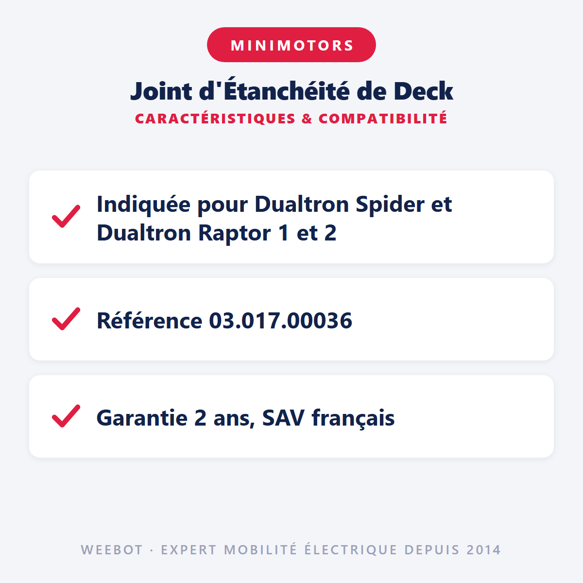 Joint d'Étanchéité de Deck : caractéristiques et compatibilité