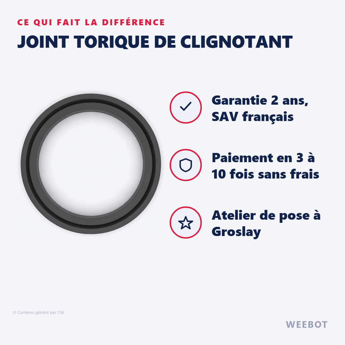 Joint Torique de Clignotant : les points forts