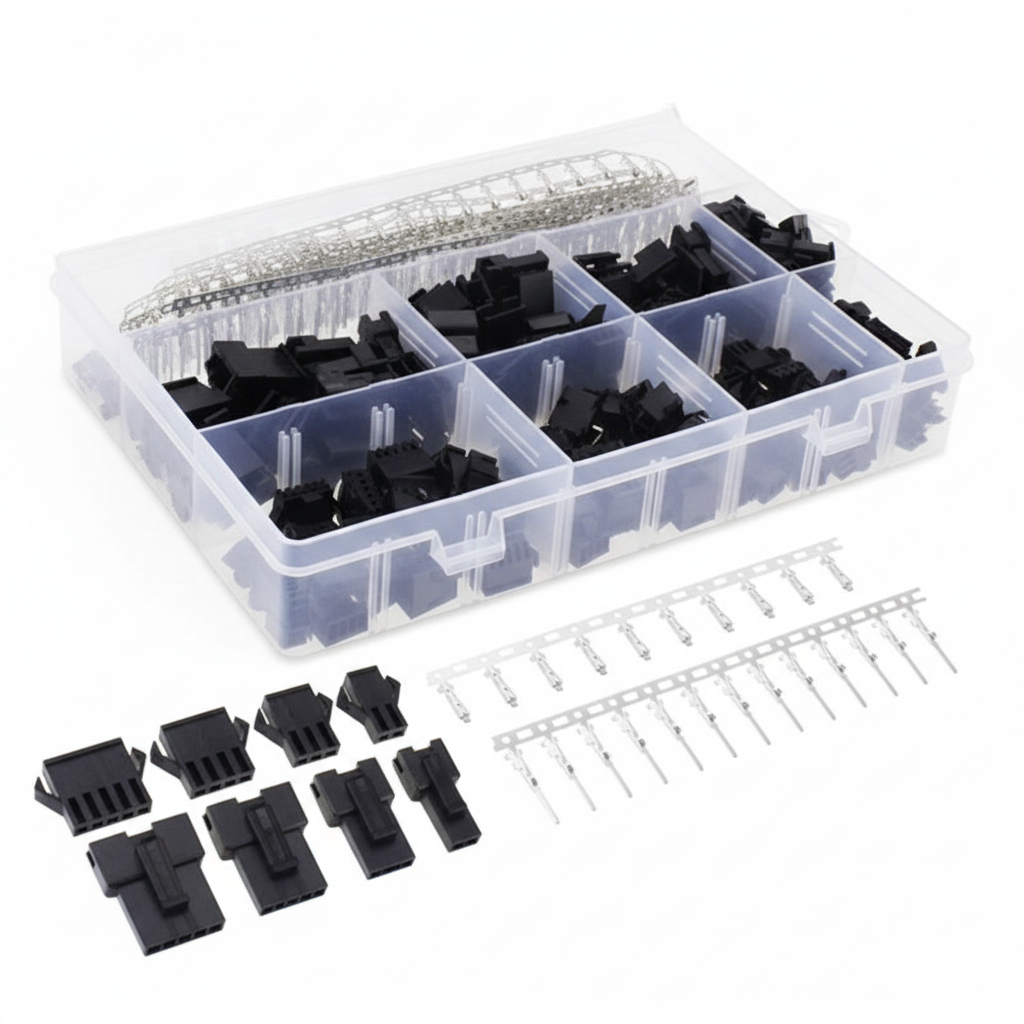 Kit 560 Pièces Connecteurs SM 2,54 mm Mâle et Femelle 2 à 5 Broches, vue 1
