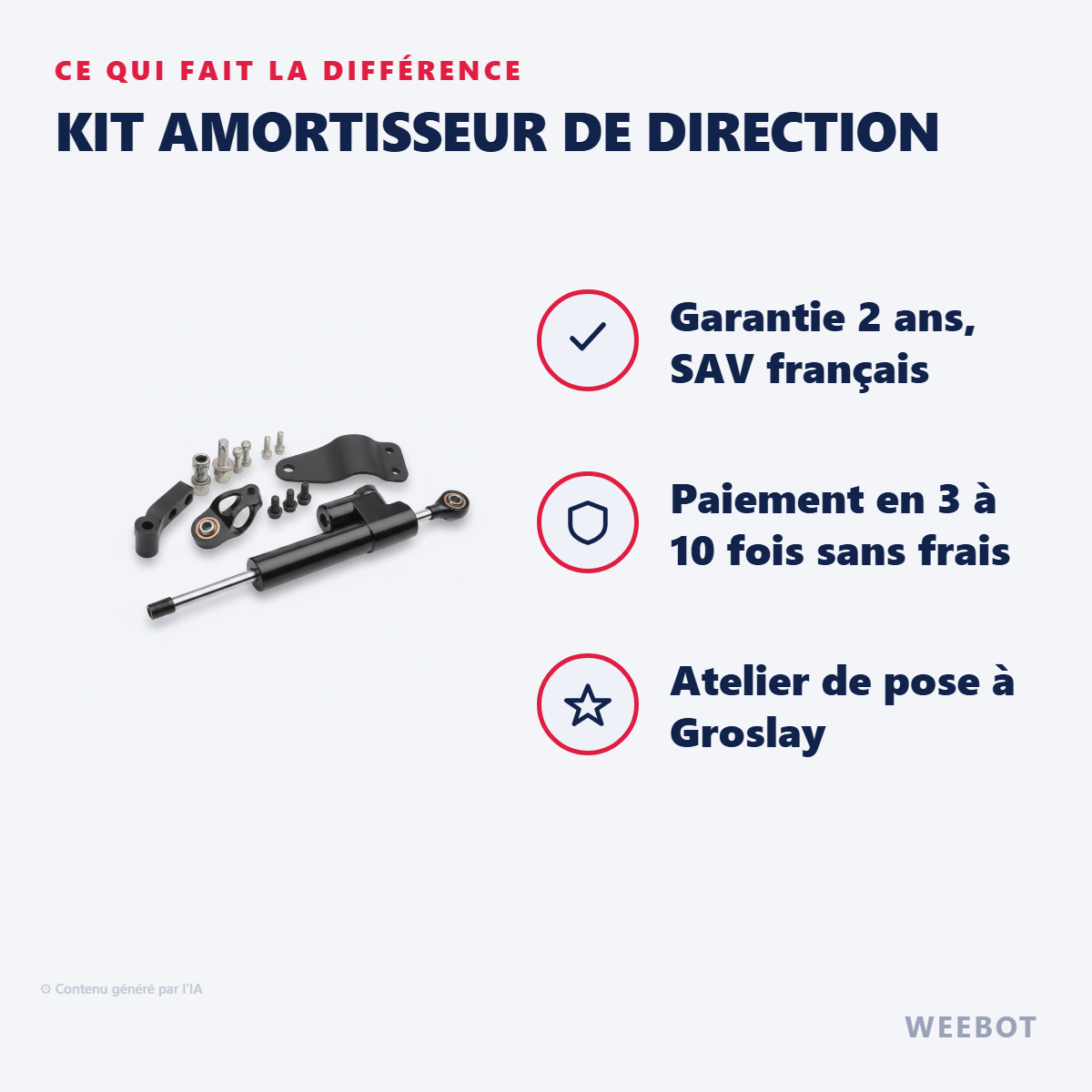 Kit Amortisseur De Direction : les points forts