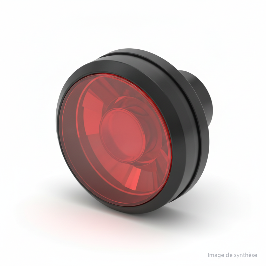 Schéma d'une LED rouge arrière ronde pour trottinette électrique Dualtron X