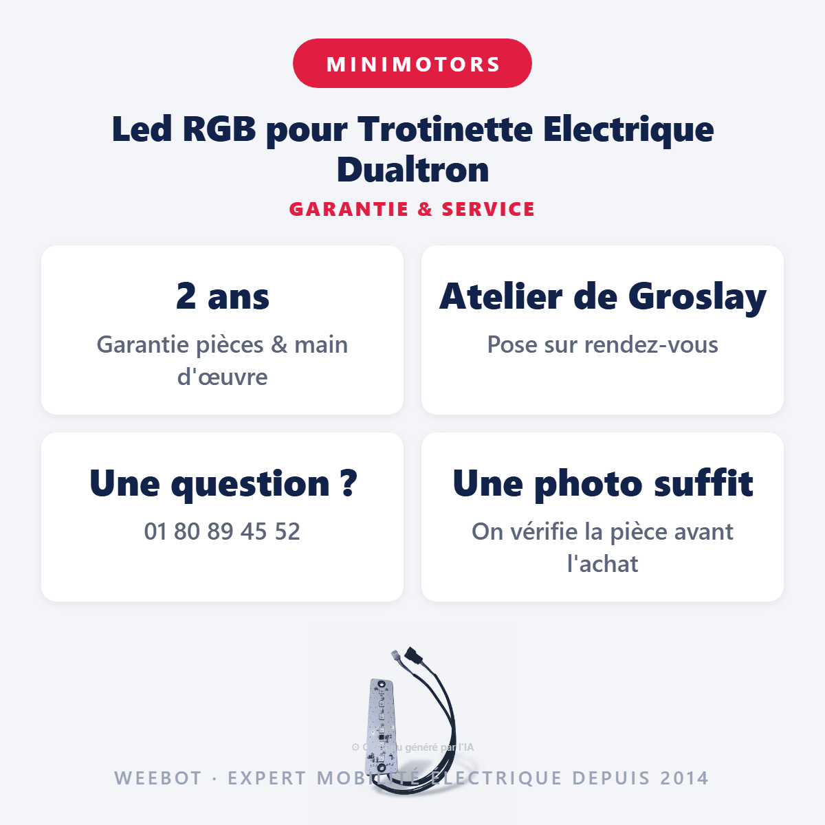Led RGB pour Trotinette Electrique Dualtron (Nouveau) - Weebot