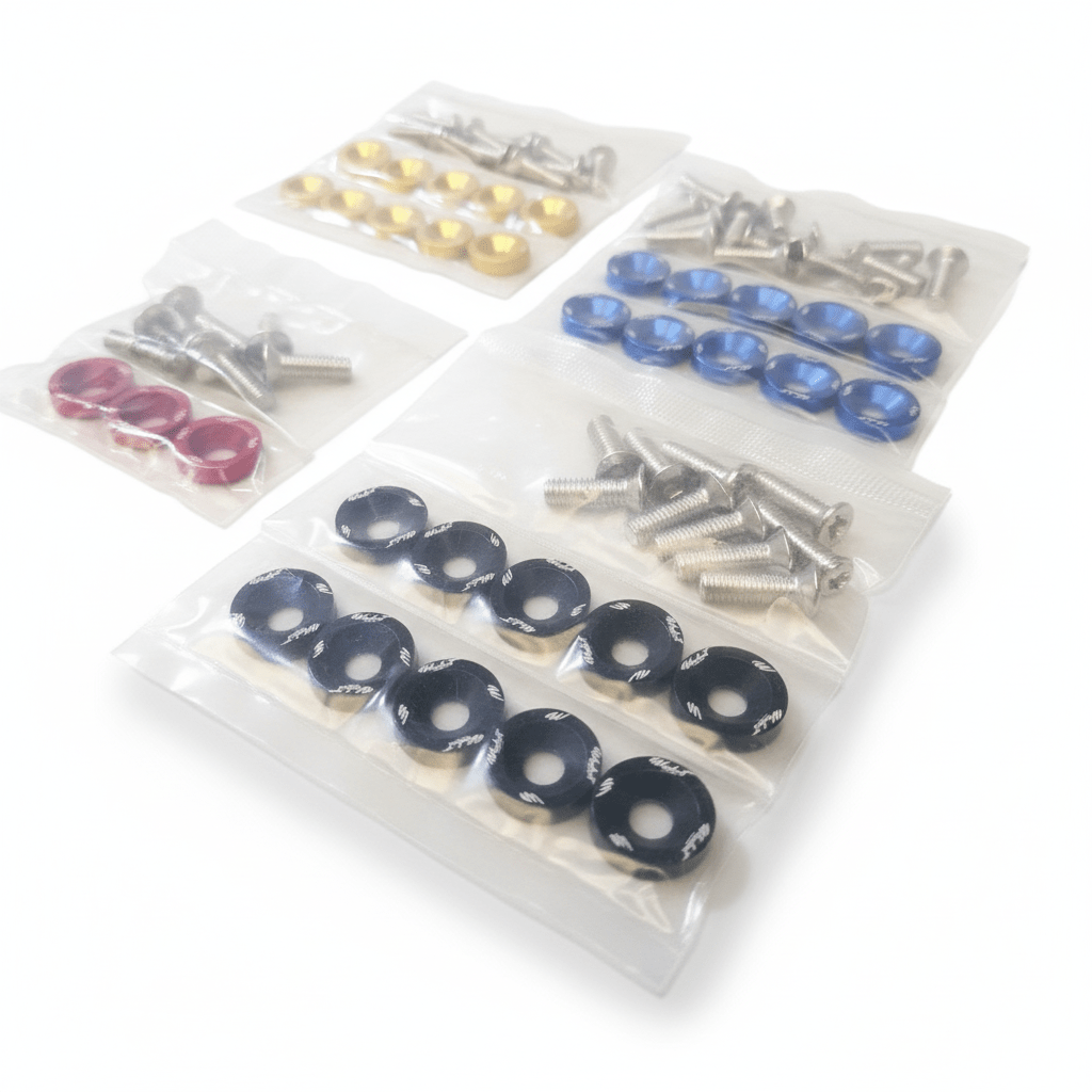 Lot de 10 Vis et Rondelles Custom Weebot pour Trottinette - Plusieurs Couleurs - Weebot