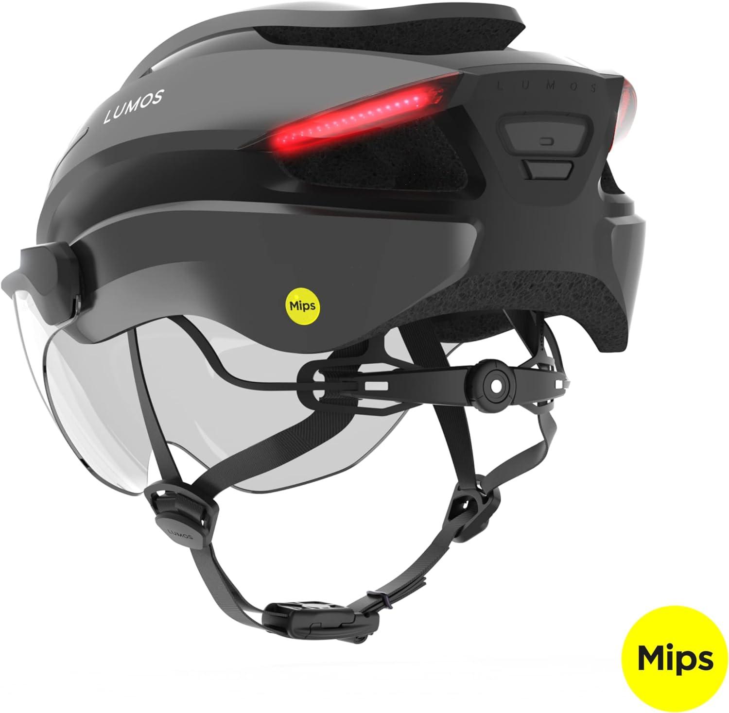 Casque clignotant Lumineux Lumos Ultra E - Bike MIPS M - L Noir (54 - 61cm) Avec Visière pour Trottinette Électrique - Weebot