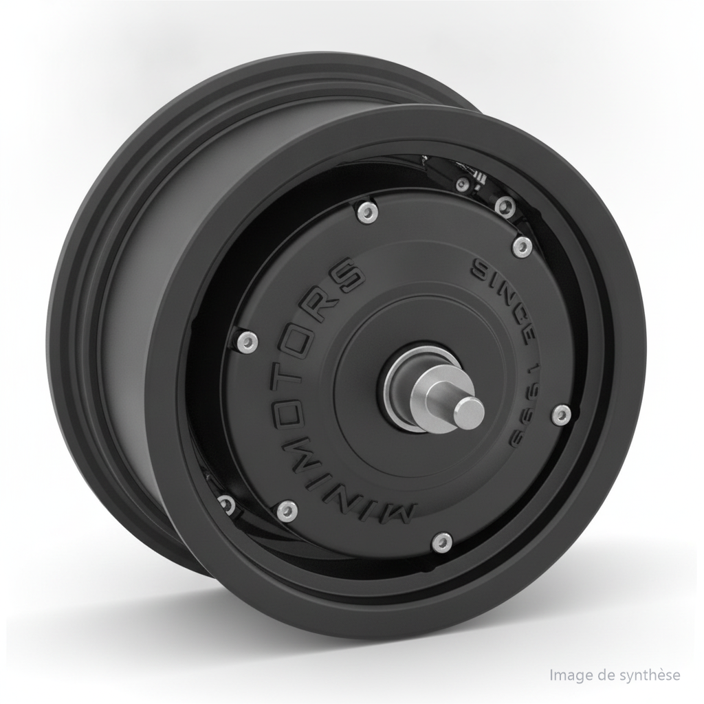Moteur arrière de trottinette électrique Dualtron Thunder 2 vu de trois-quarts