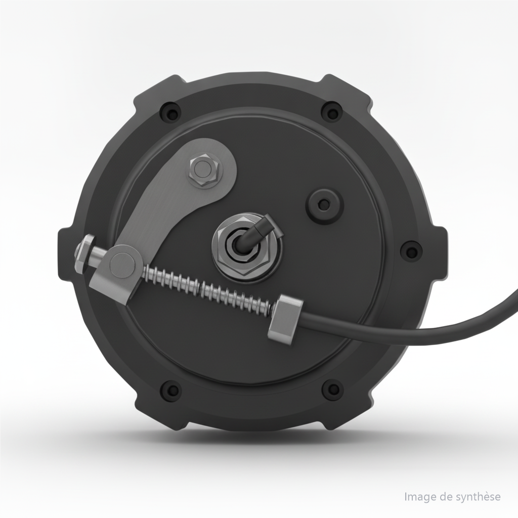 Modélisation 3D du moteur avant pour trottinette électrique Dualtron Popular