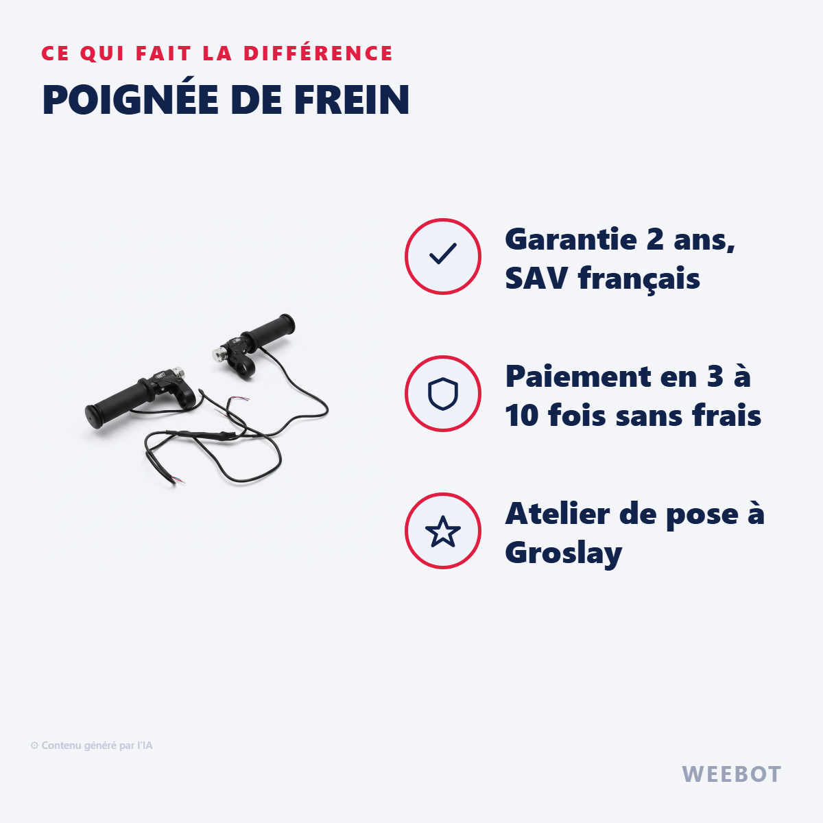 Poignée de Frein : les points forts