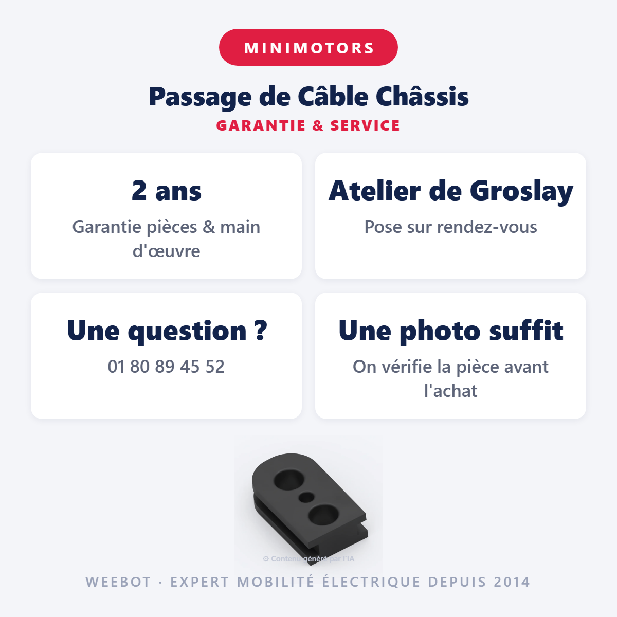 Passage de Câble Châssis : garantie 2 ans et service après-vente