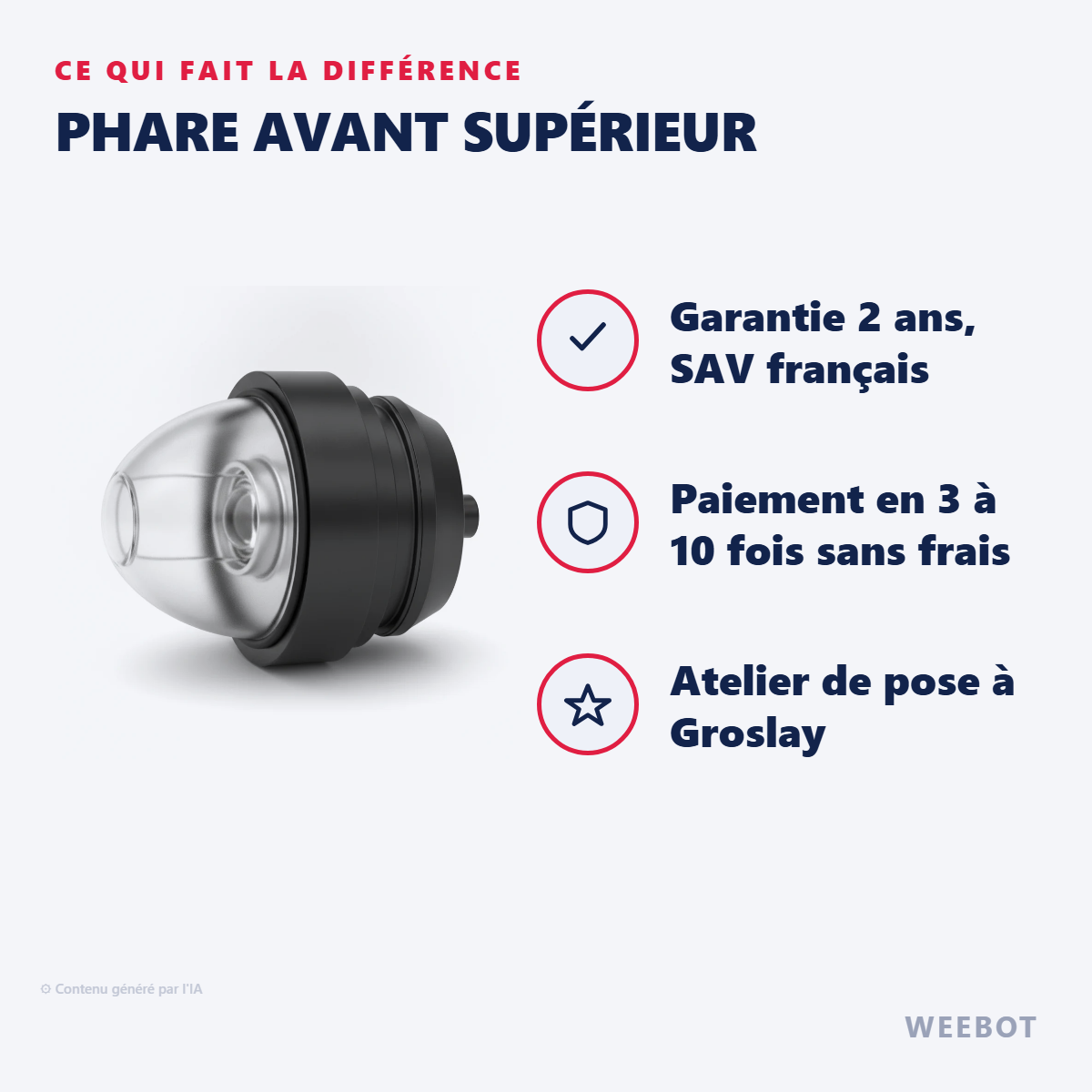 Phare Avant Supérieur : les points forts