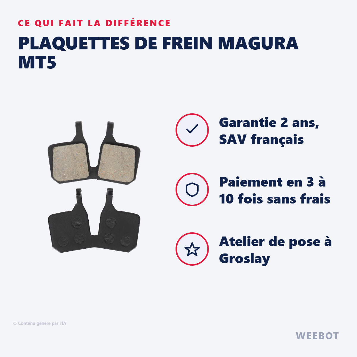 Plaquettes de Frein Magura MT5 : les points forts
