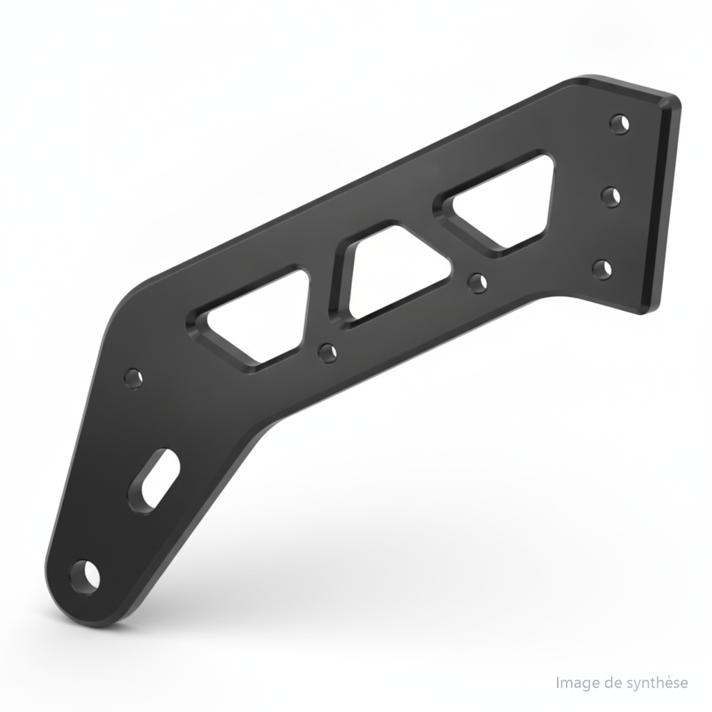 Schéma technique d'une platine de direction droite pour Dualtron Mini