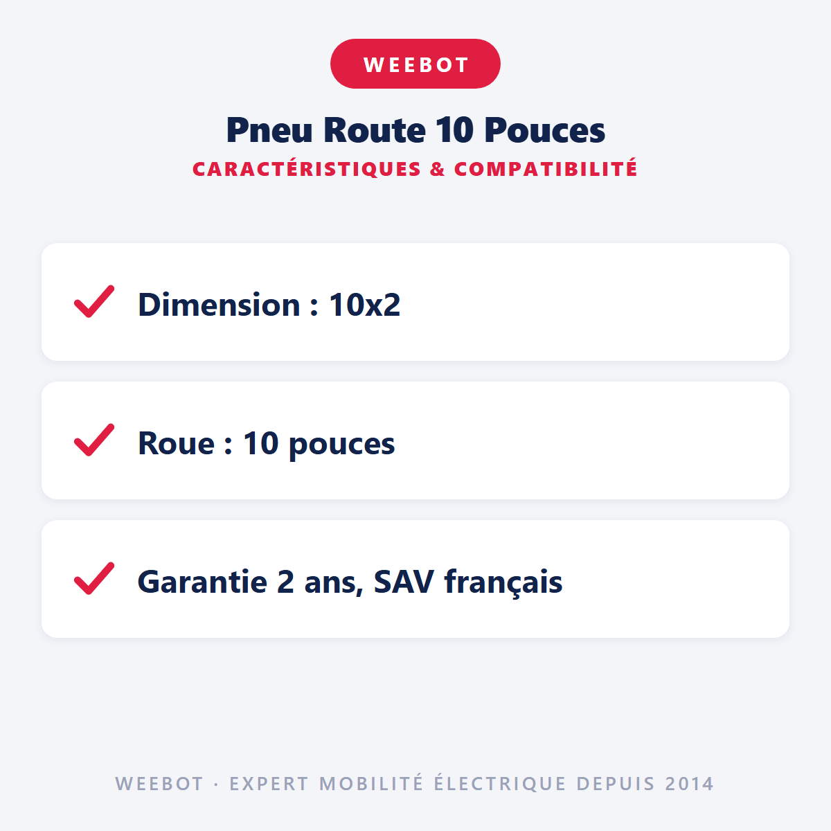 Pneu Route 10 Pouces : caractéristiques et compatibilité