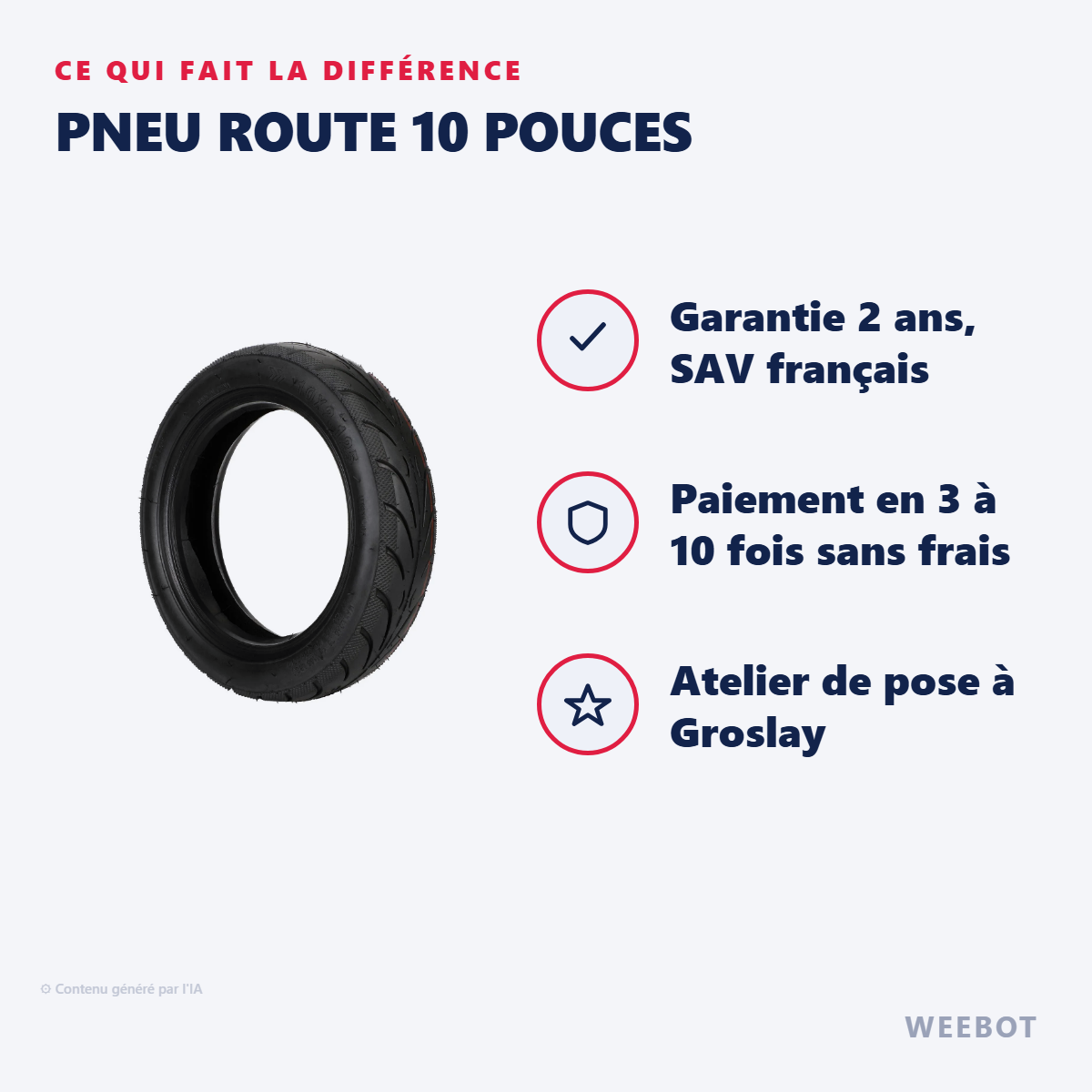 Pneu Route 10 Pouces : les points forts
