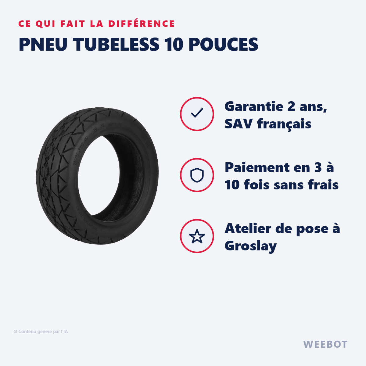 Pneu Tubeless 10 Pouces : les points forts