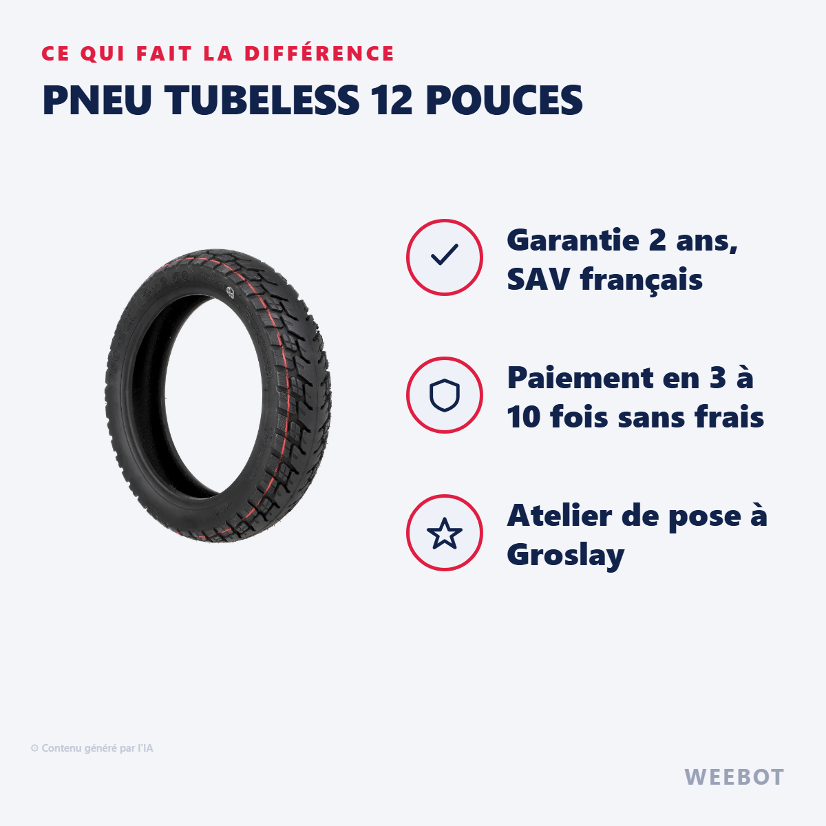 Pneu Tubeless 12 Pouces : les points forts