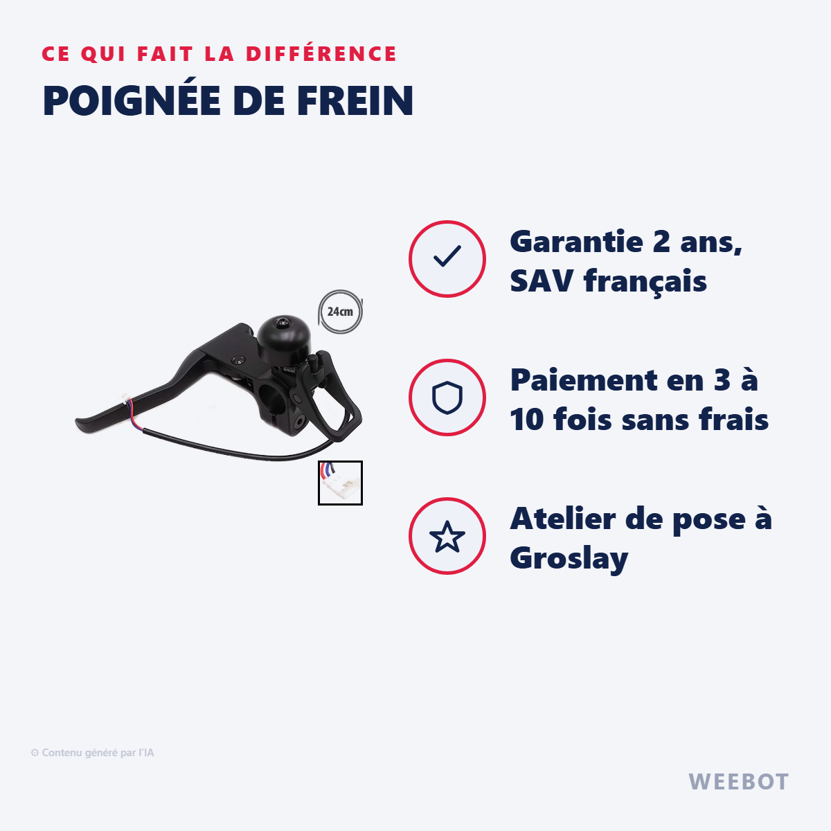 Poignée de Frein : les points forts