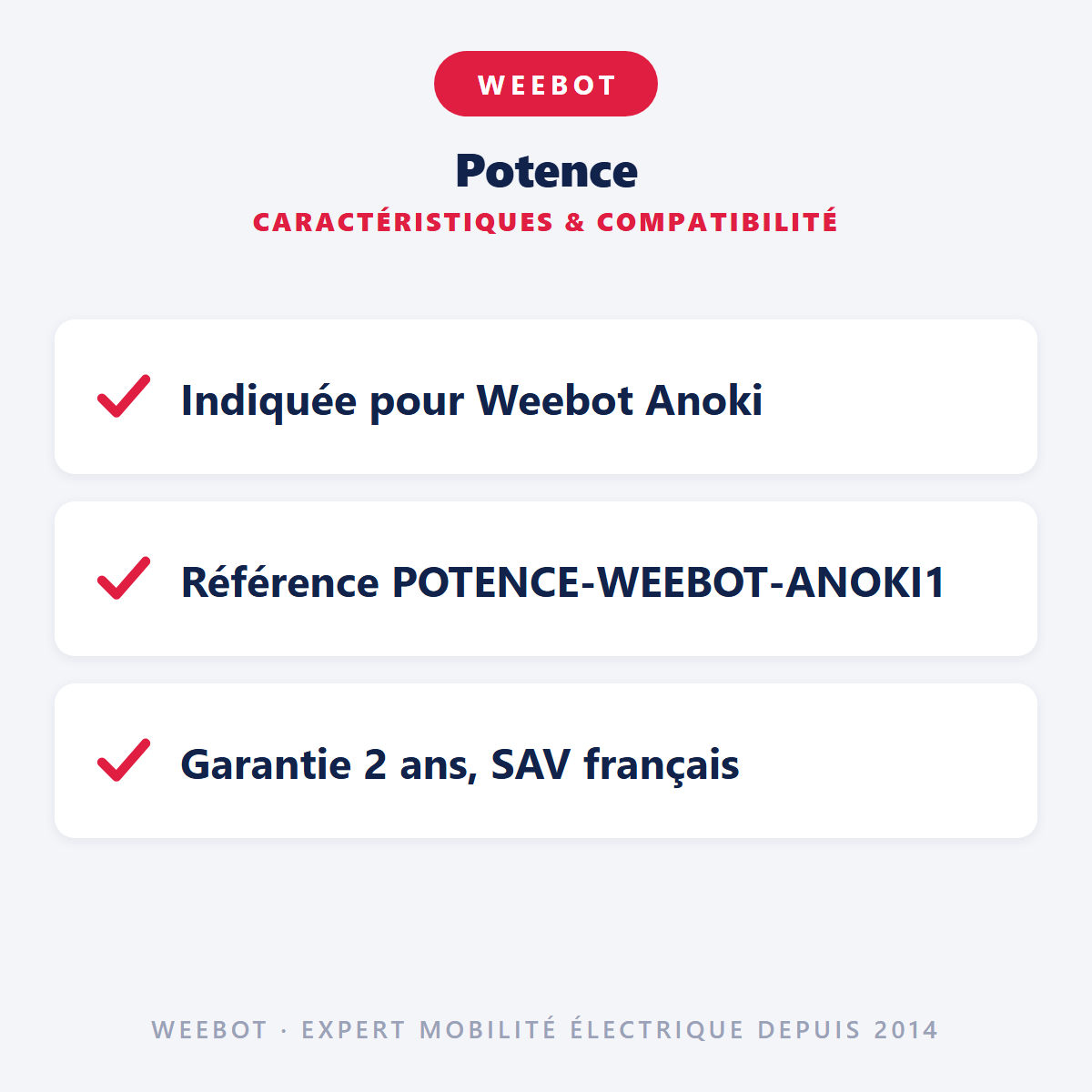 Potence : caractéristiques et compatibilité