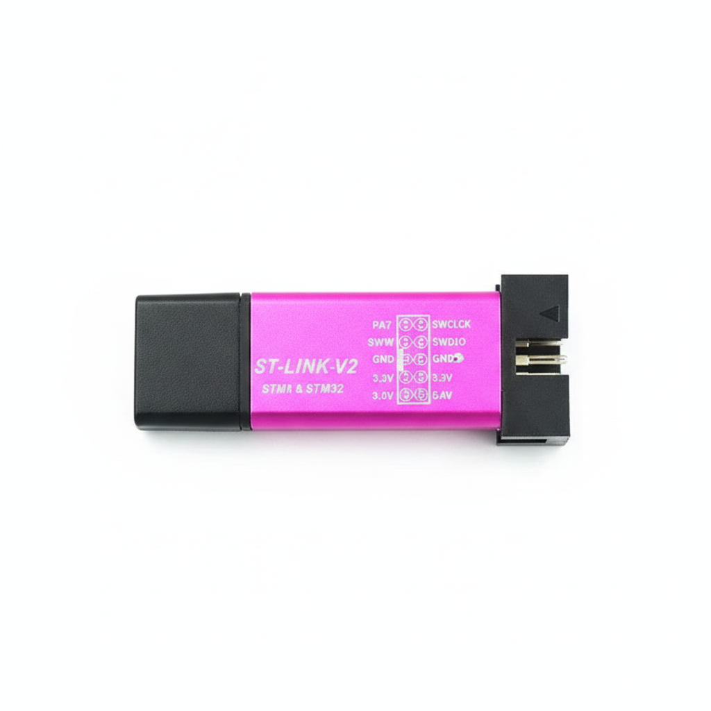 Programmateur Emulateur ST-Link V2 Rose, vue 3