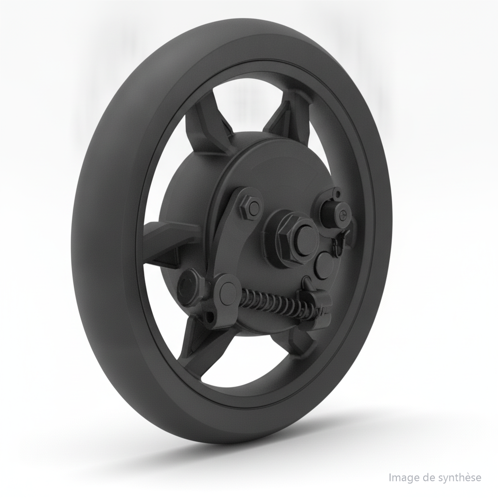 roue avant avec pneu tubeless pour trottinette electrique dualtron dolphin