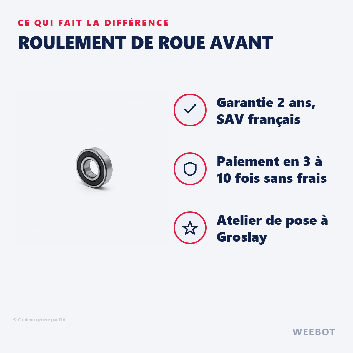 Roulement De Roue Avant : les points forts