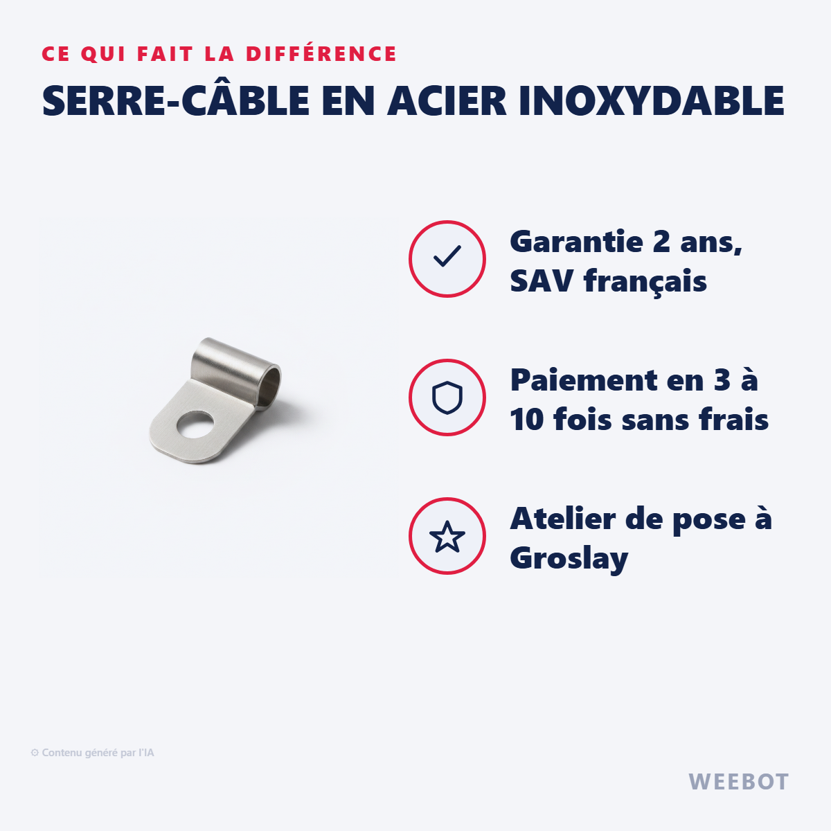 Serre-Câble en Acier Inoxydable : les points forts