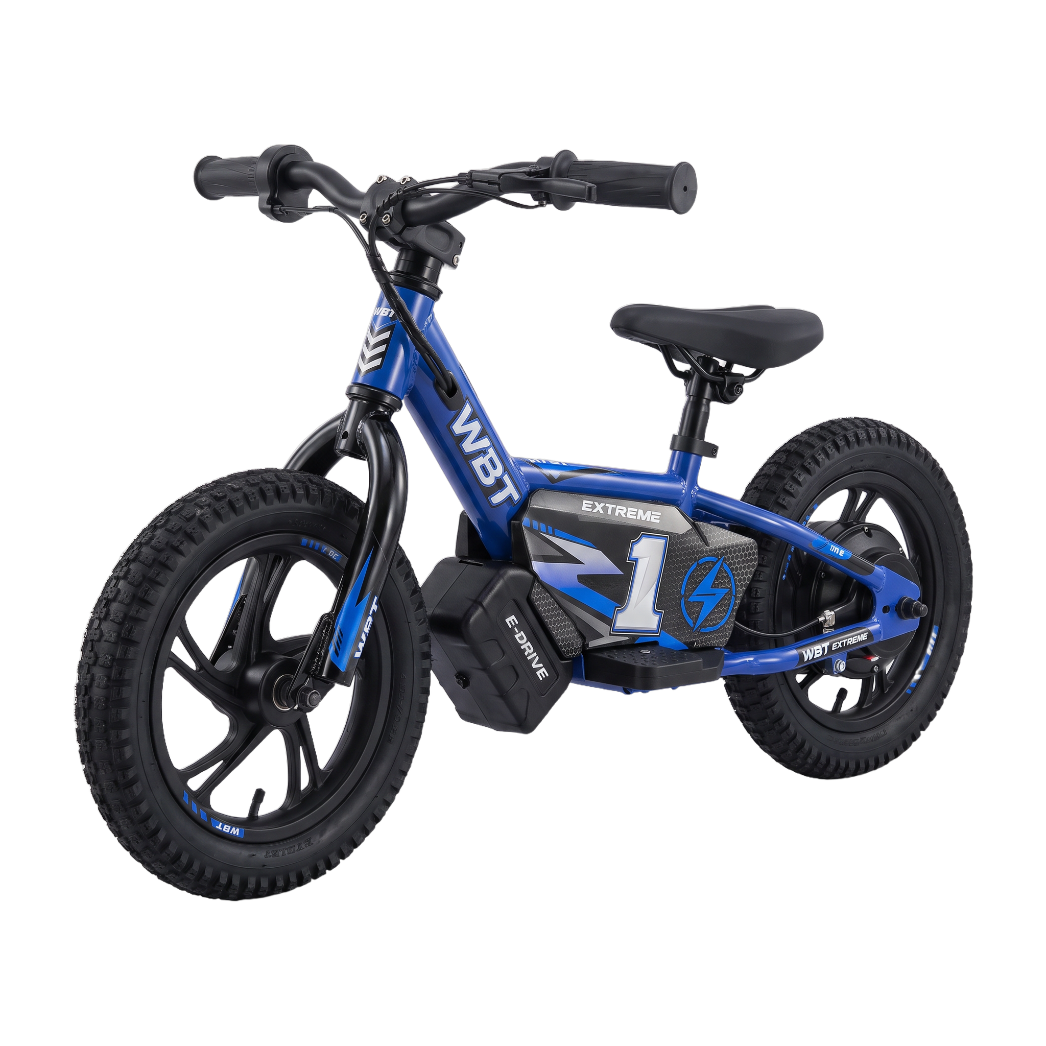draisienne électrique tout terrain WBT Kick X bleue