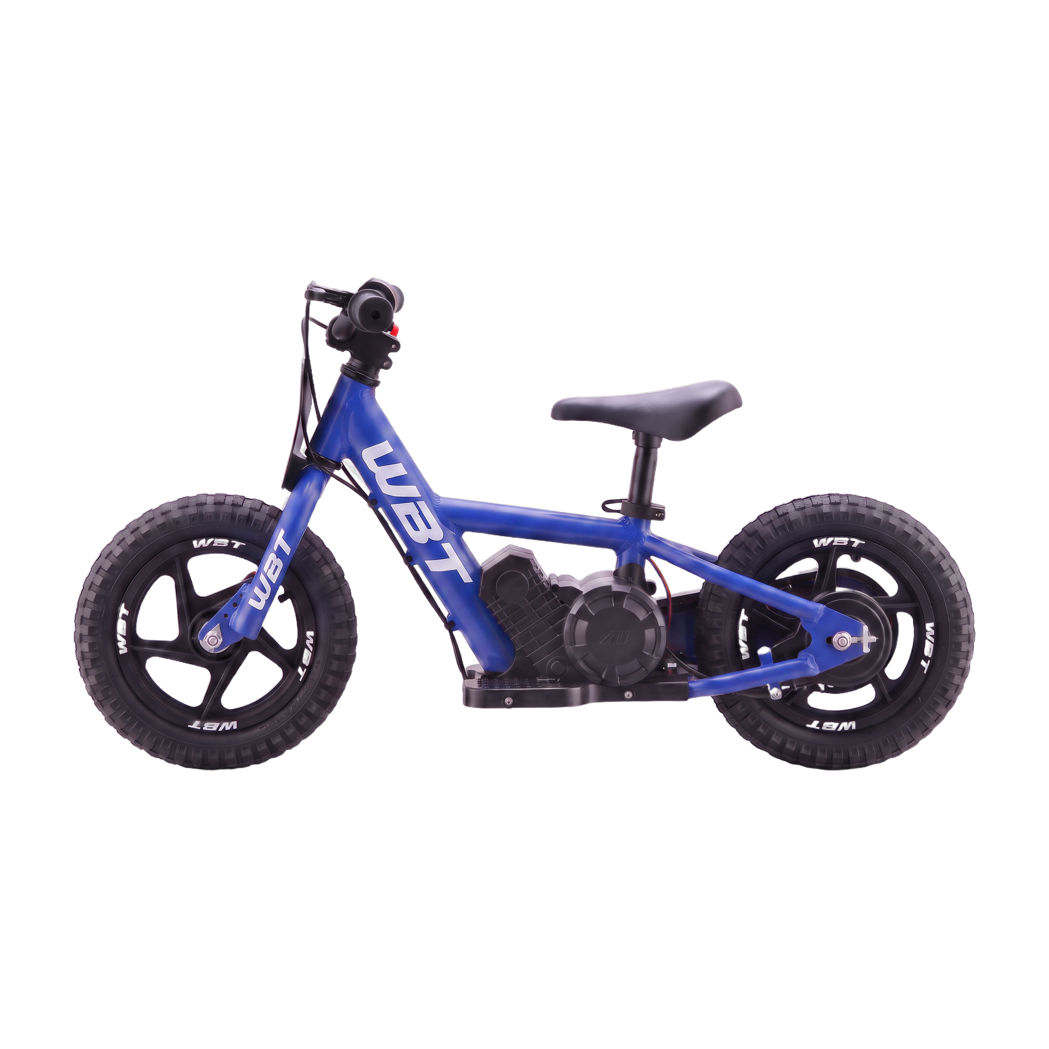 draisienne électrique enfant WBT Rookie bleue profil