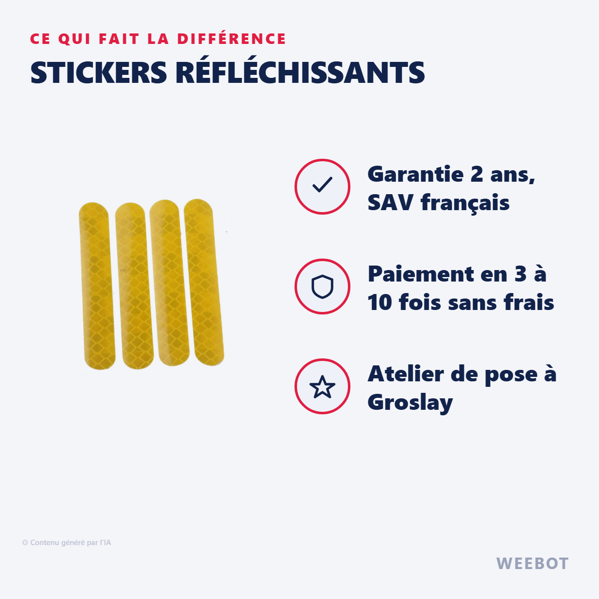 Stickers Réfléchissants : les points forts