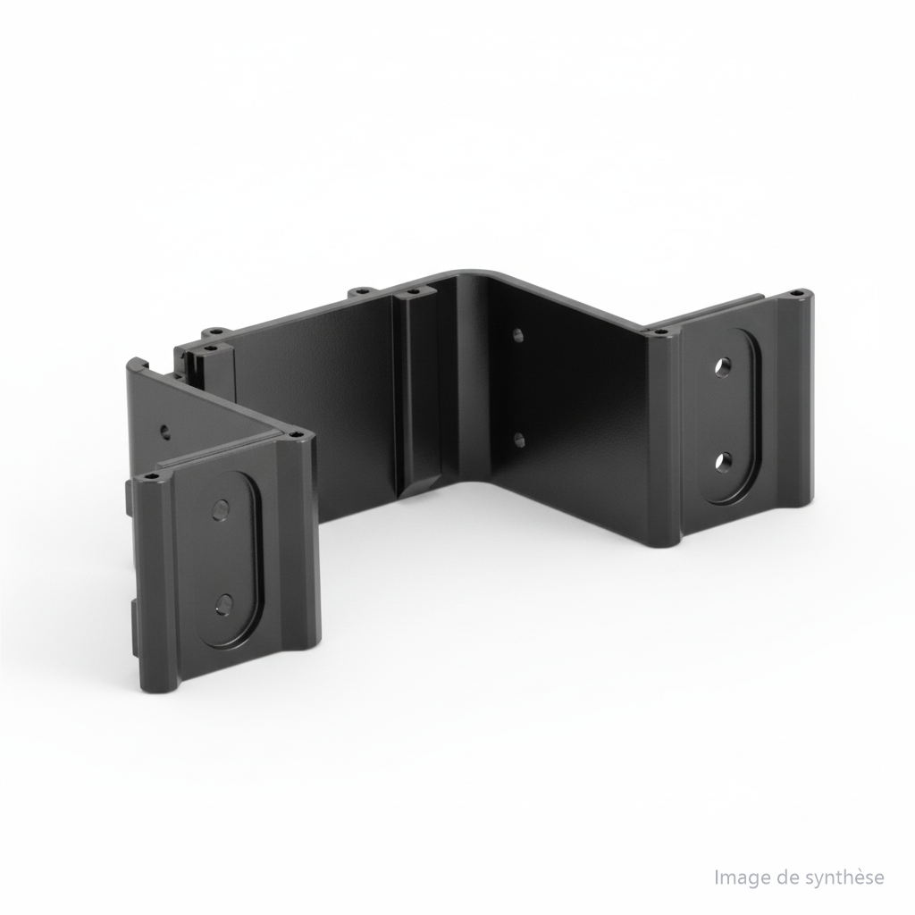Schéma technique d'un support de fixation arrière pour trottinette électrique Dualtron X