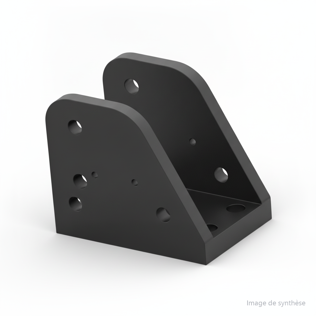 Modélisation 3D d'un support de fixation de potence en métal pour Dualtron Popular