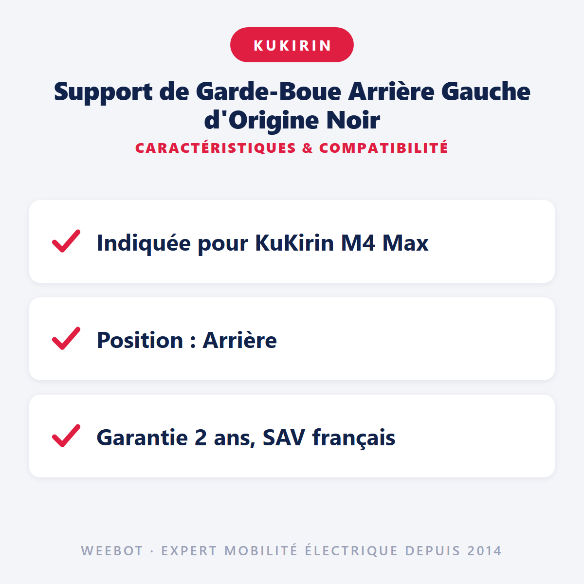 Support de Garde-Boue Arrière Gauche d'Origine Noir : caractéristiques et compatibilité