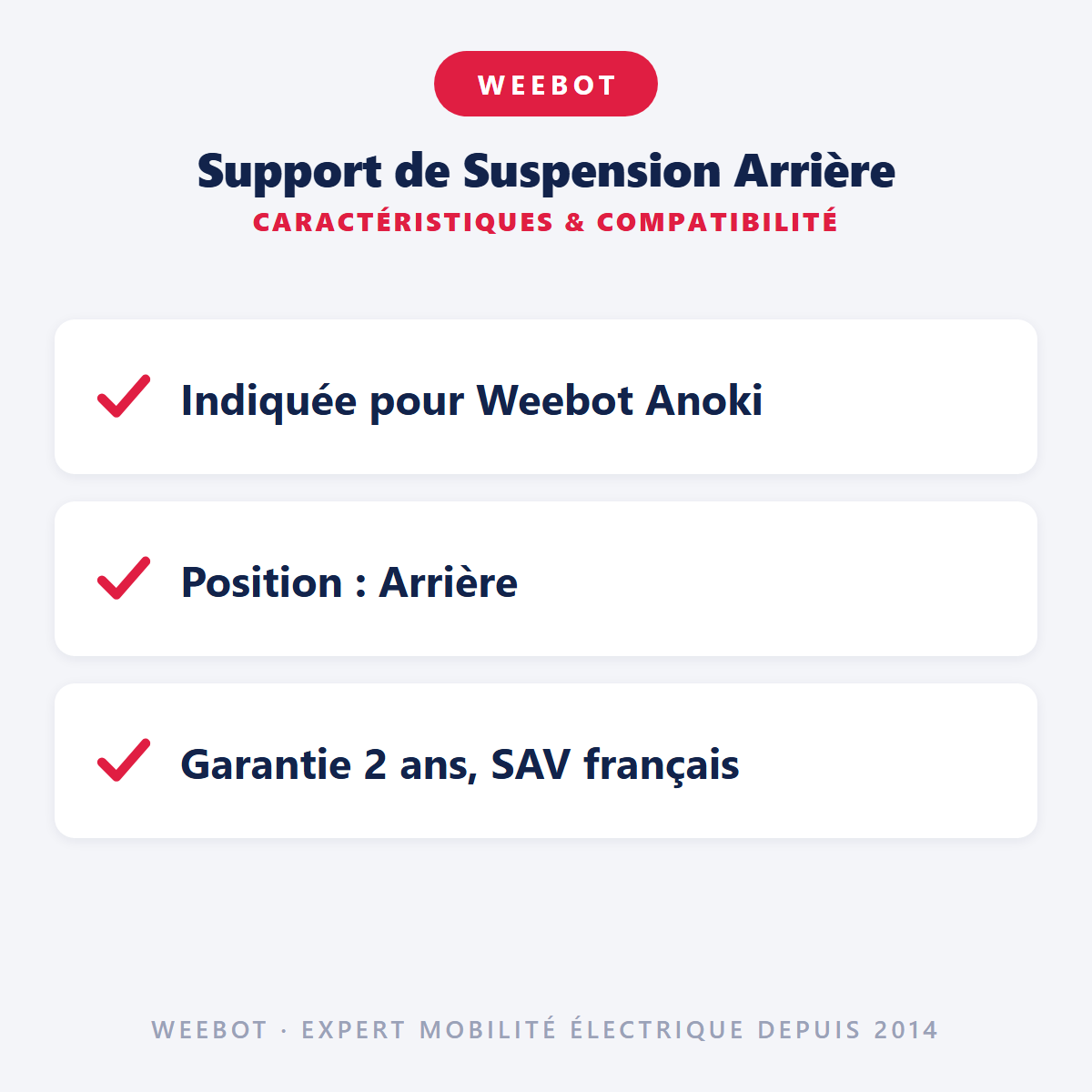 Support de Suspension Arrière : caractéristiques et compatibilité