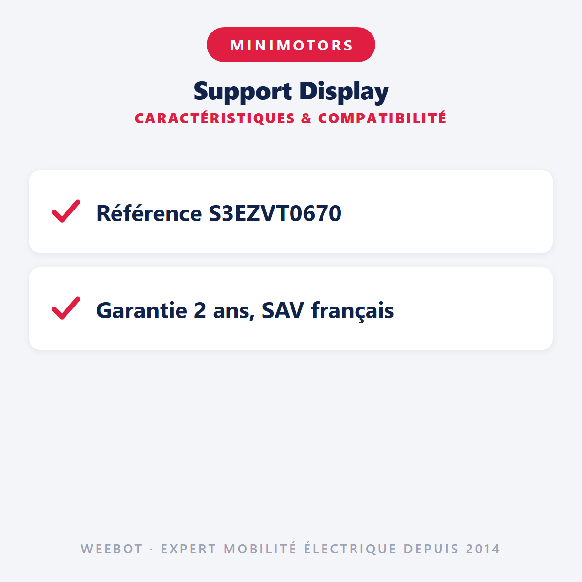 Support Display : caractéristiques et compatibilité