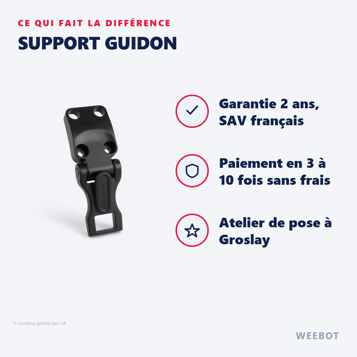 Support Guidon : les points forts