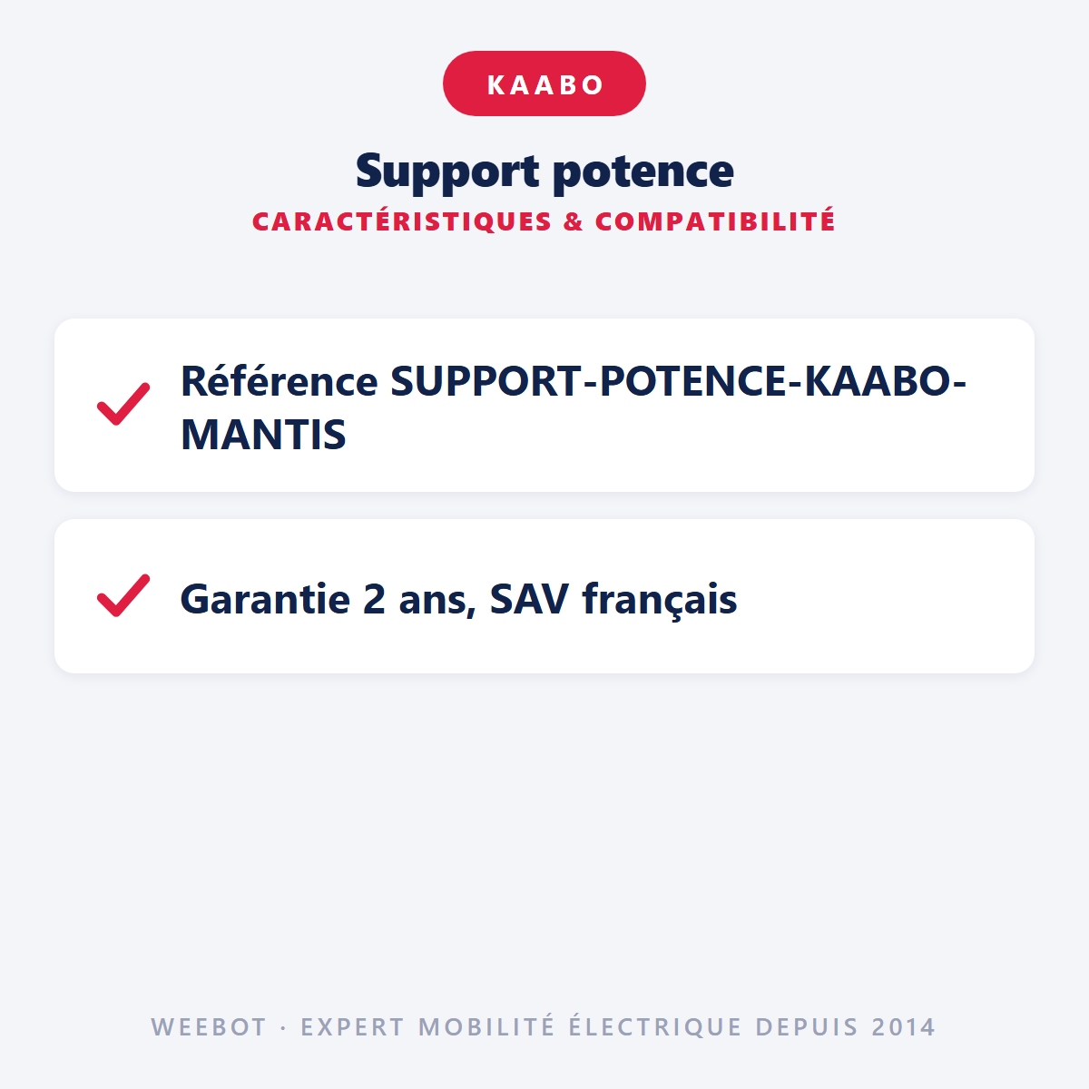 Support potence : caractéristiques et compatibilité