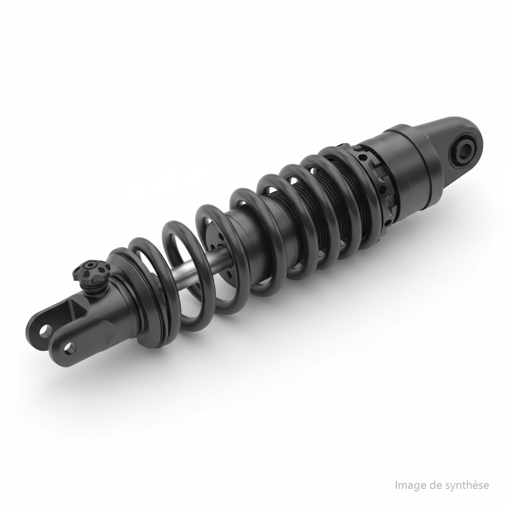 Dessin de la suspension de trottinette électrique Dualtron X Limited