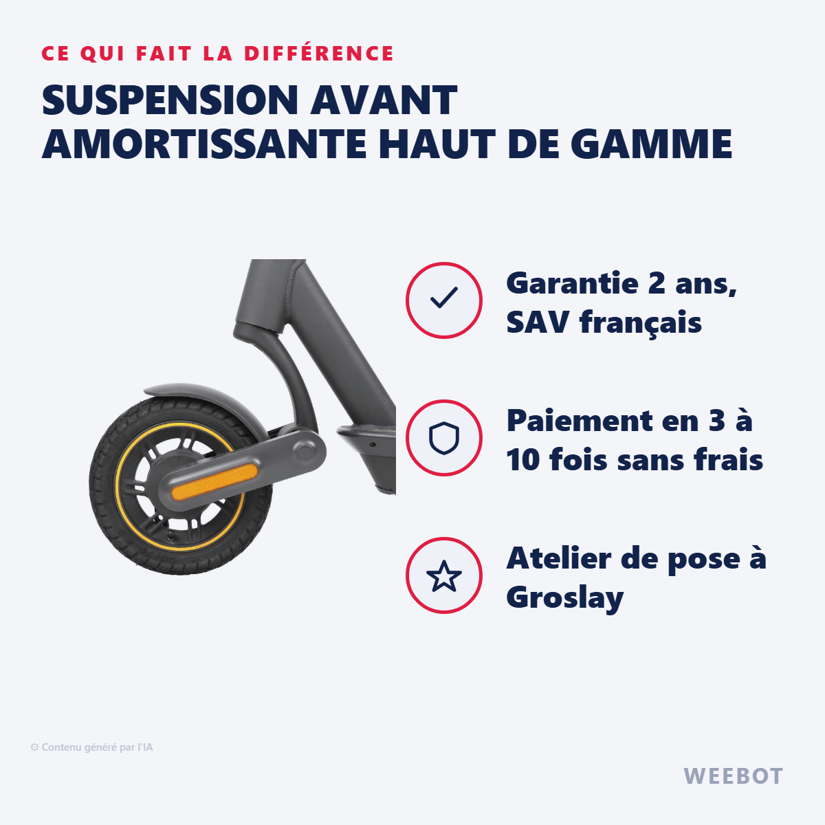 Suspension Avant Amortissante Haut de Gamme : les points forts