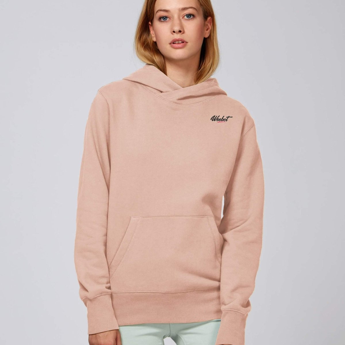 Sweat - Shirt à Capuche Weebot CHILL Rose Logo - Weebot